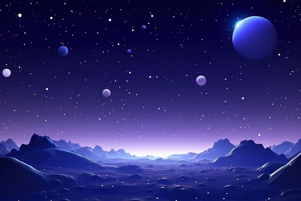 Night landscape astronomy universe. AI | Free Photo Illustration - rawpixel