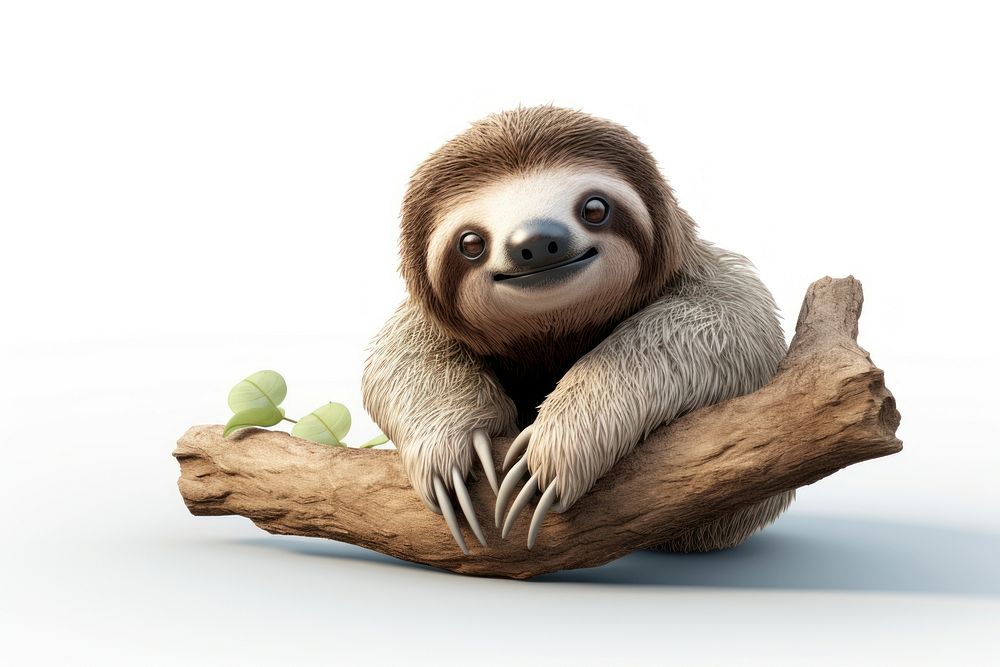 Sloth wildlife cartoon animal. AI generated Image by rawpixel.
