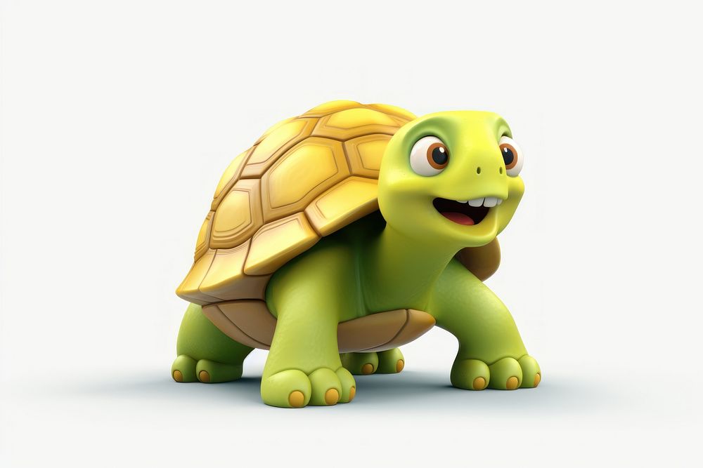 Wildlife tortoise reptile cartoon. AI generated Image by rawpixel.