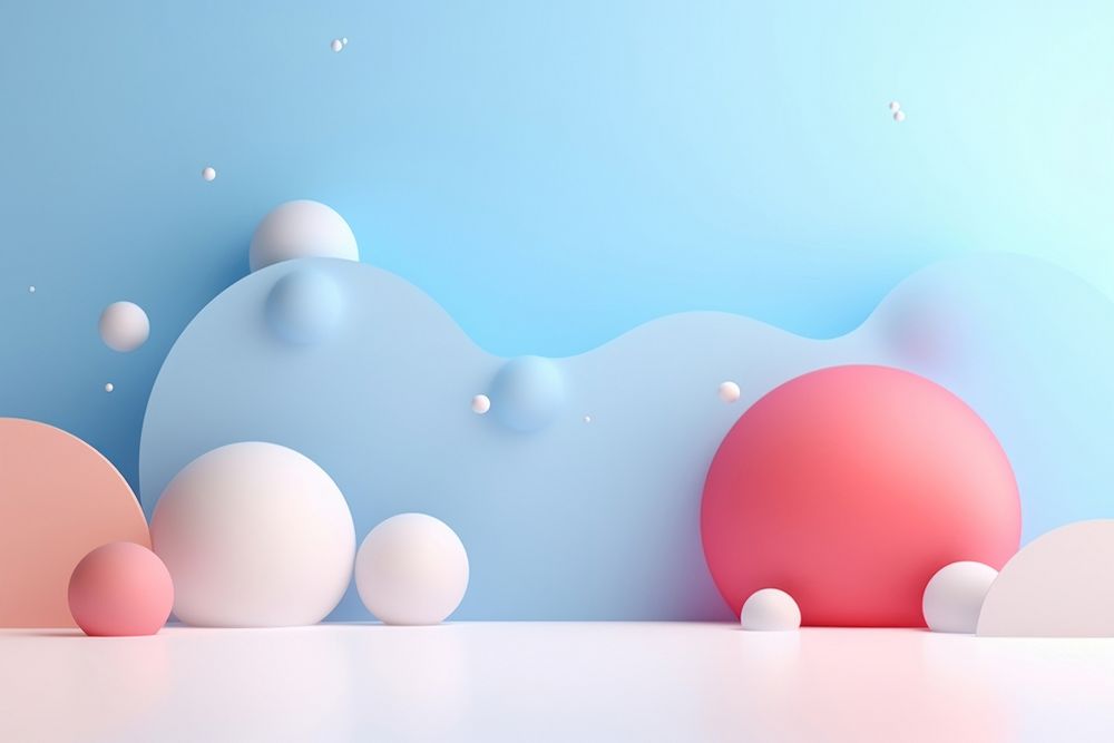 Balloon abstract graphics outdoors. AI generated Image by rawpixel.