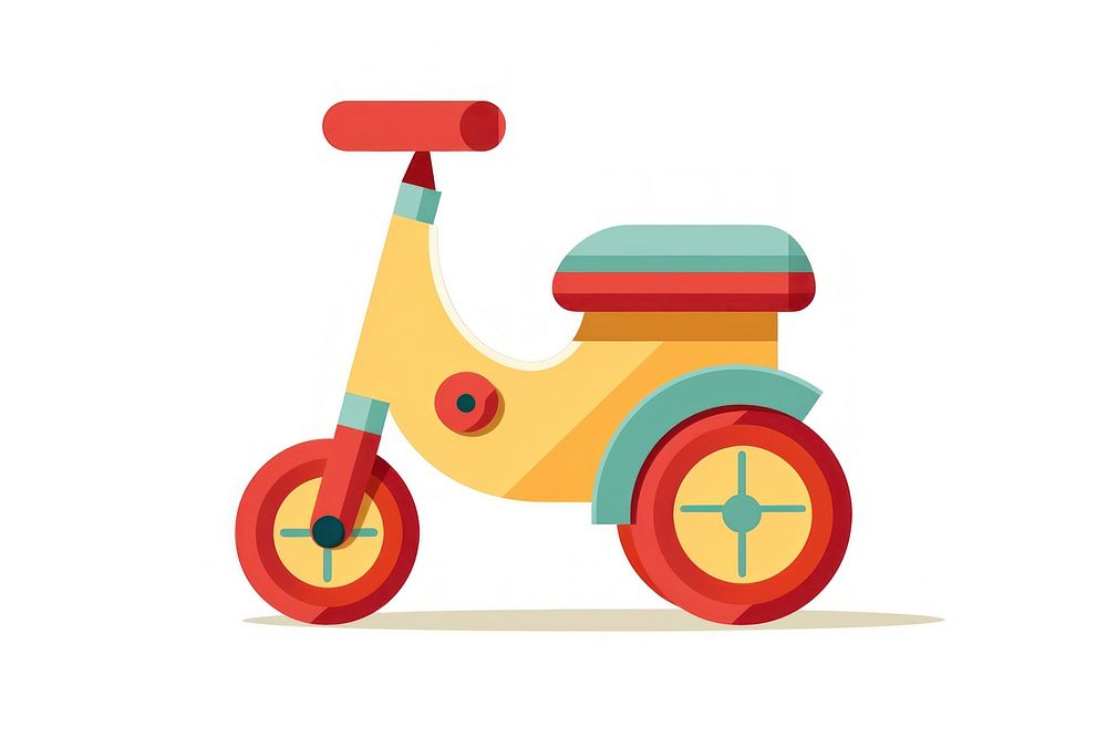 Motorcycle tricycle vehicle toy. AI generated Image by rawpixel.