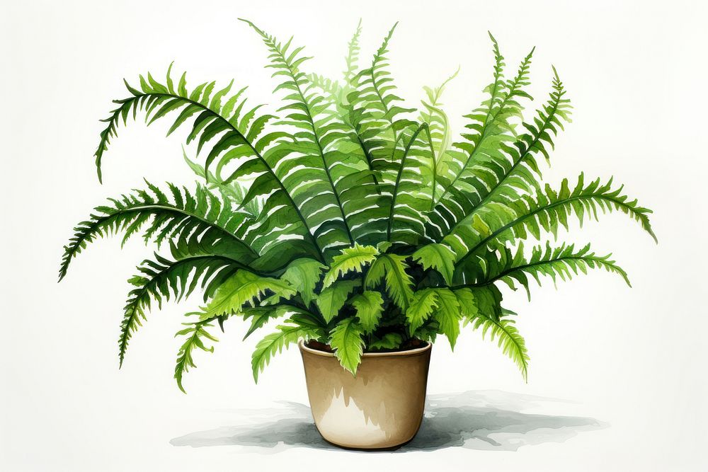 Plant fern leaf houseplant.