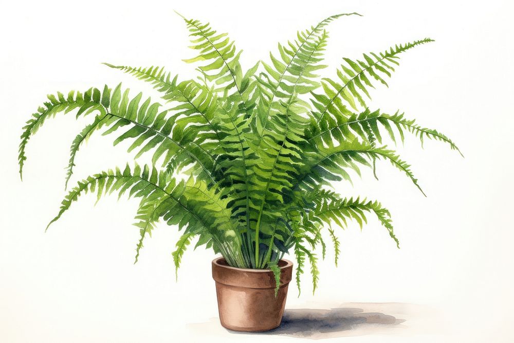 Plant fern houseplant flowerpot. AI generated Image by rawpixel.
