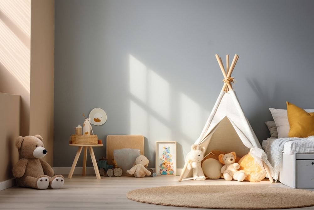 Furniture bedroom toy architecture. 