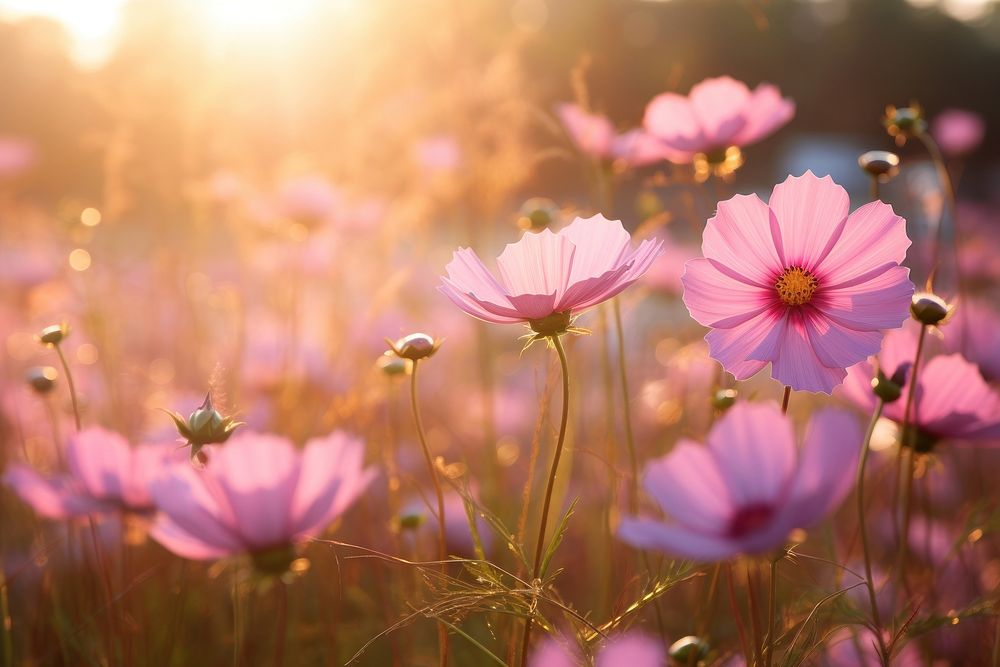 Sunlight flower outdoors blossom. AI generated Image by rawpixel.
