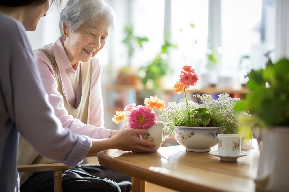 Flower adult plant woman. AI generated Image by rawpixel.