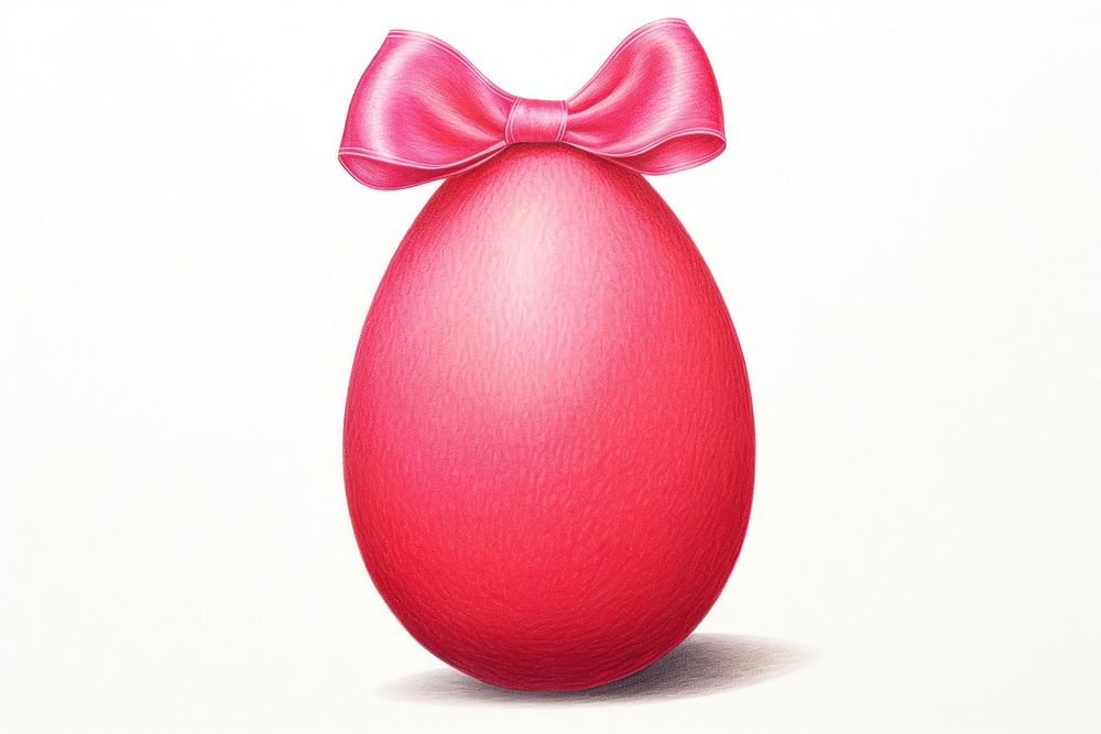 Egg easter pink bow. AI generated Image by rawpixel.
