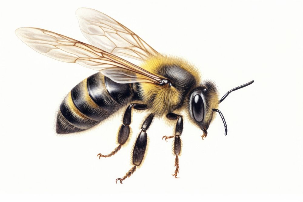 Bee animal insect hornet. AI generated Image by rawpixel.