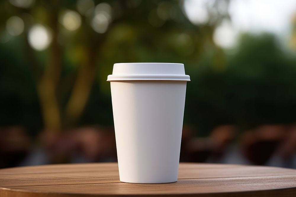 Coffee cup outdoors drink. 