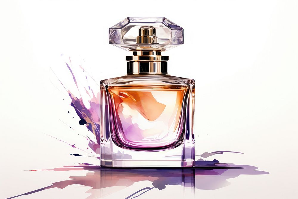 Perfume bottle cosmetics creativity. AI generated Image by rawpixel.