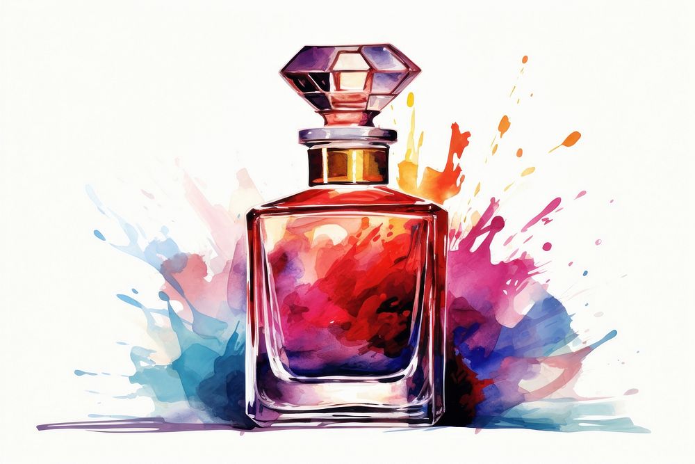 Perfume bottle cosmetics creativity. AI generated Image by rawpixel.