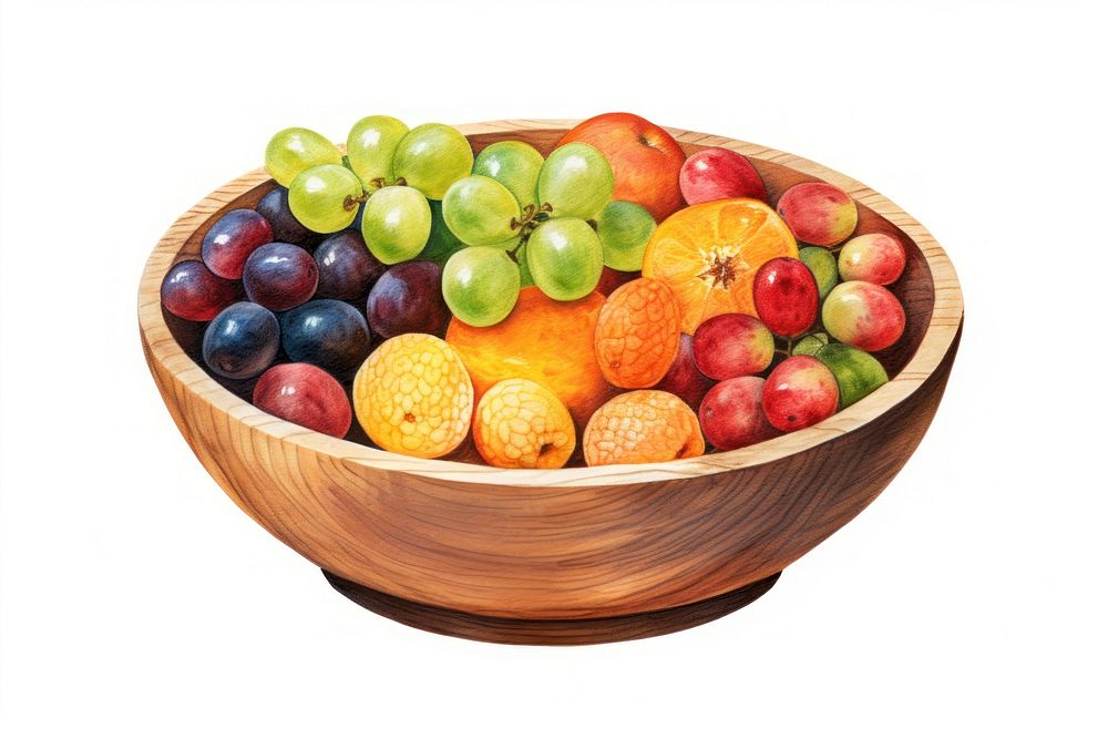 Fruit bowl plant food. AI generated Image by rawpixel.