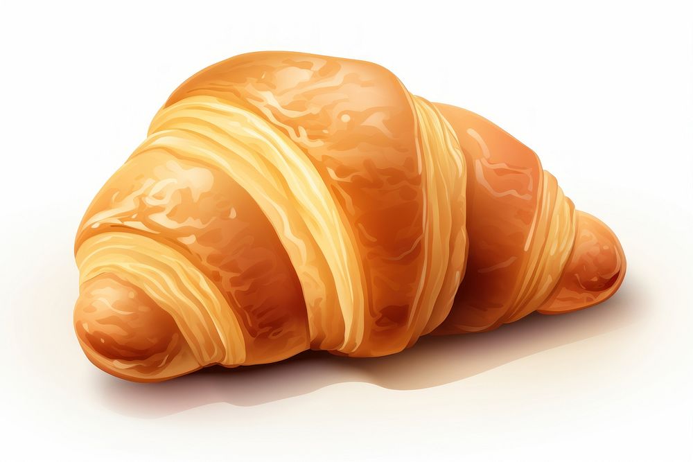 Croissant food viennoiserie xiaolongbao. AI generated Image by rawpixel.