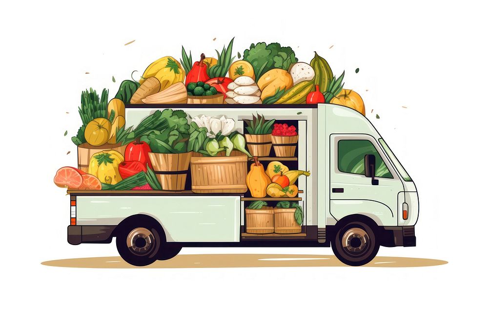 Food vehicle truck plant. AI generated Image by rawpixel.