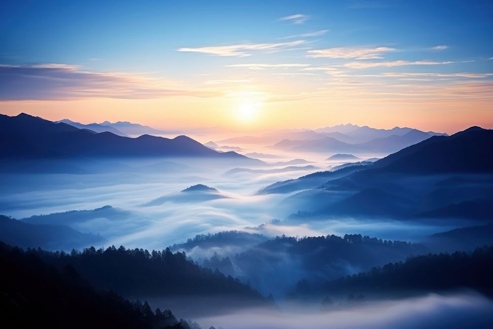 Landscape mountain panoramic outdoors. 