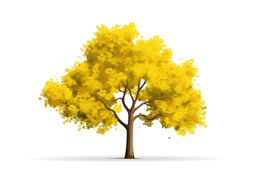 Plant tree yellow maple. AI generated Image by rawpixel.