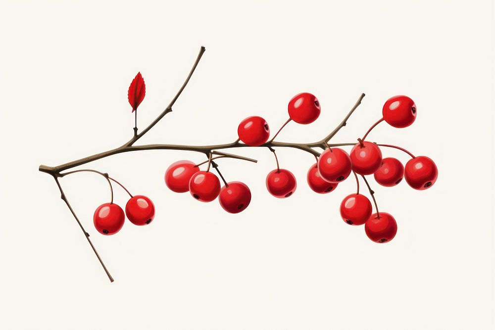 Winterberry cherry plant fruit. AI generated Image by rawpixel.