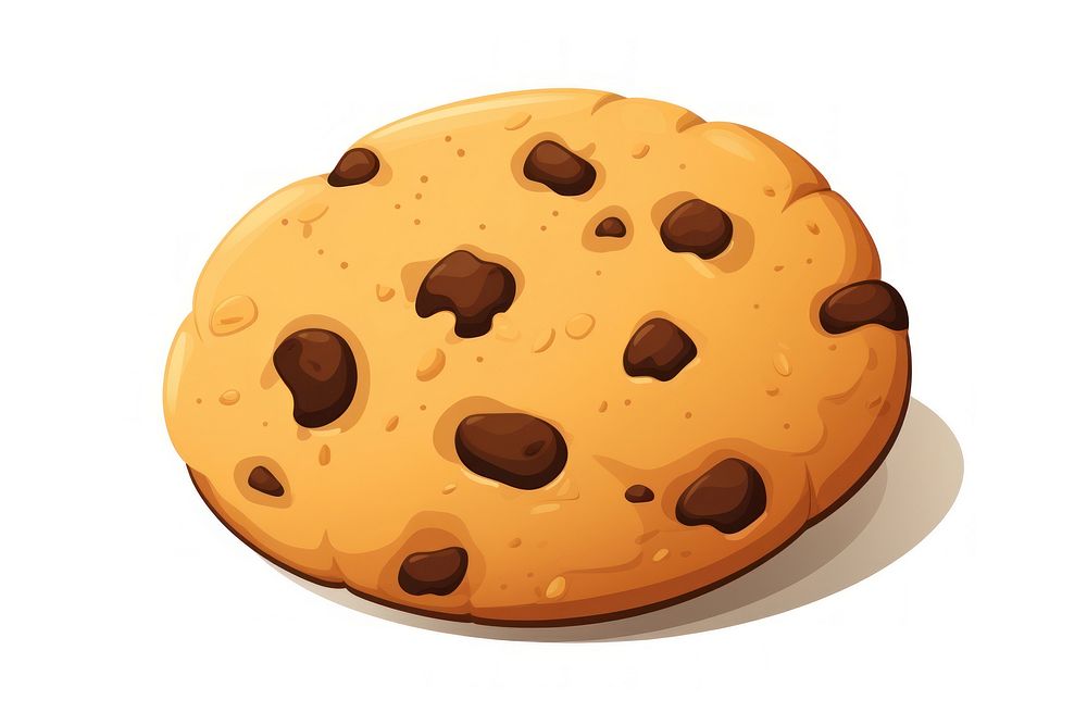 Cookie food white background confectionery. AI generated Image by rawpixel.