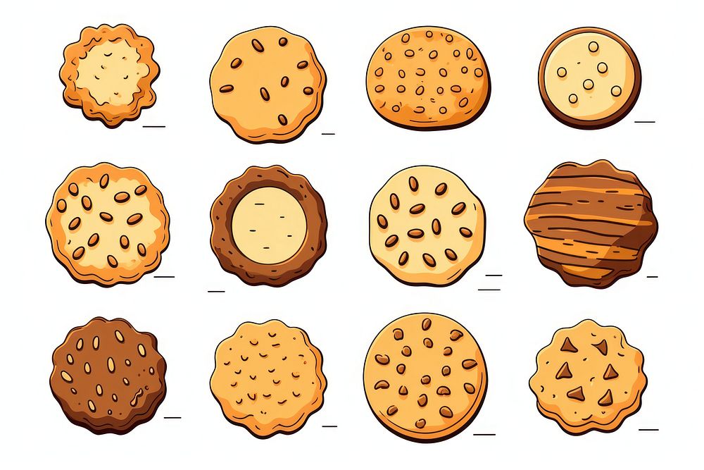 Cookie biscuit food confectionery. AI generated Image by rawpixel.