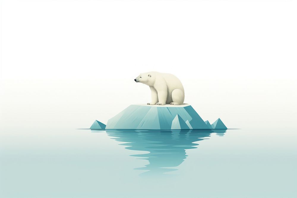 Bear wildlife outdoors iceberg. 