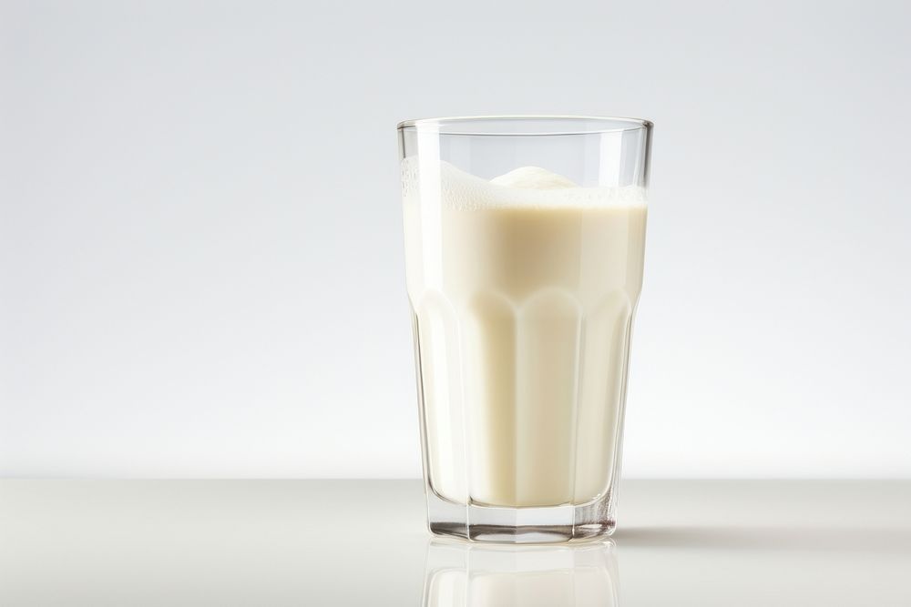 Vanilla milk dairy drink glass. AI generated Image by rawpixel.