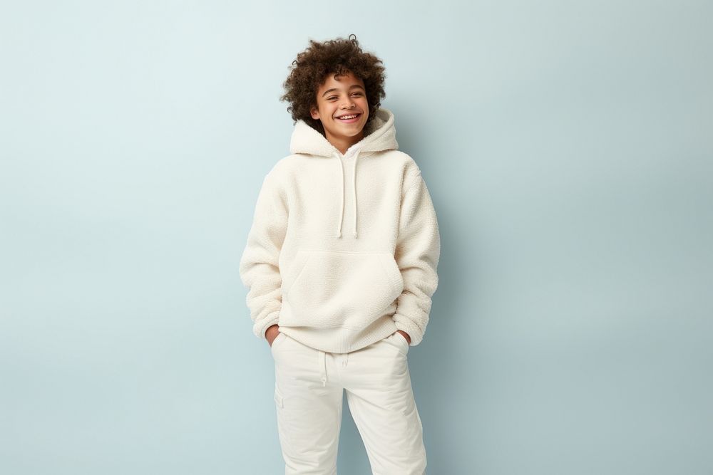 Sweatshirt sweater white happy. AI generated Image by rawpixel.