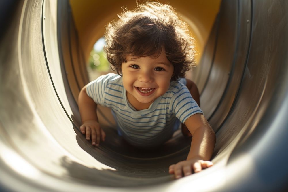 Playground portrait outdoors toddler. AI generated Image by rawpixel.