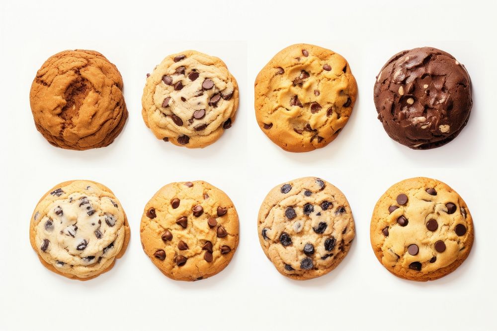 Cookie food white background confectionery. AI generated Image by rawpixel.
