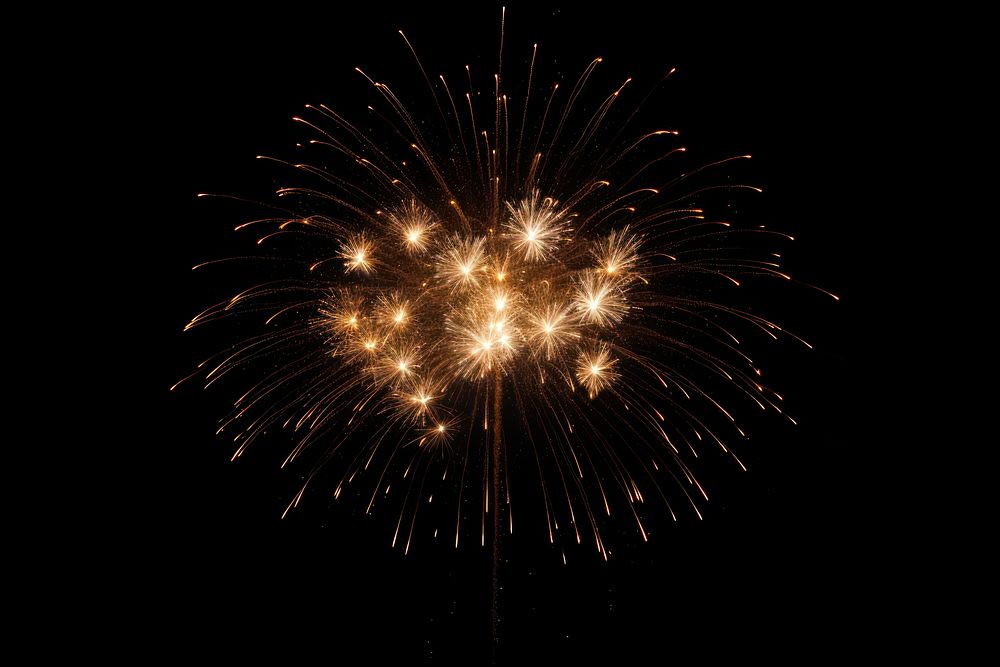 Fireworks celebration black background illuminated. AI generated Image by rawpixel.