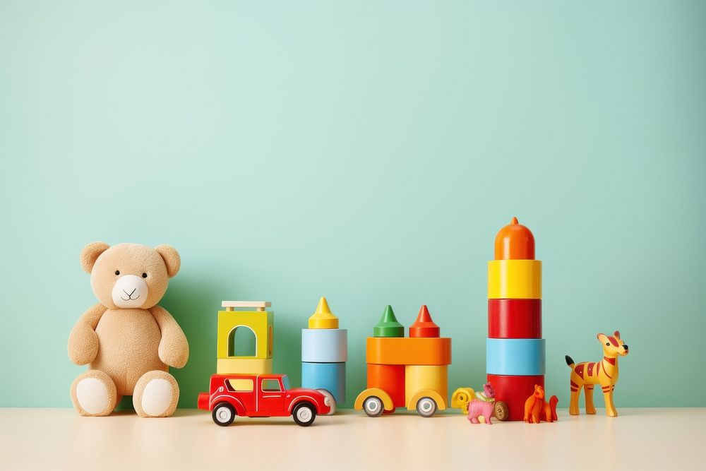 Toy representation construction kindergarten. AI generated Image by rawpixel.