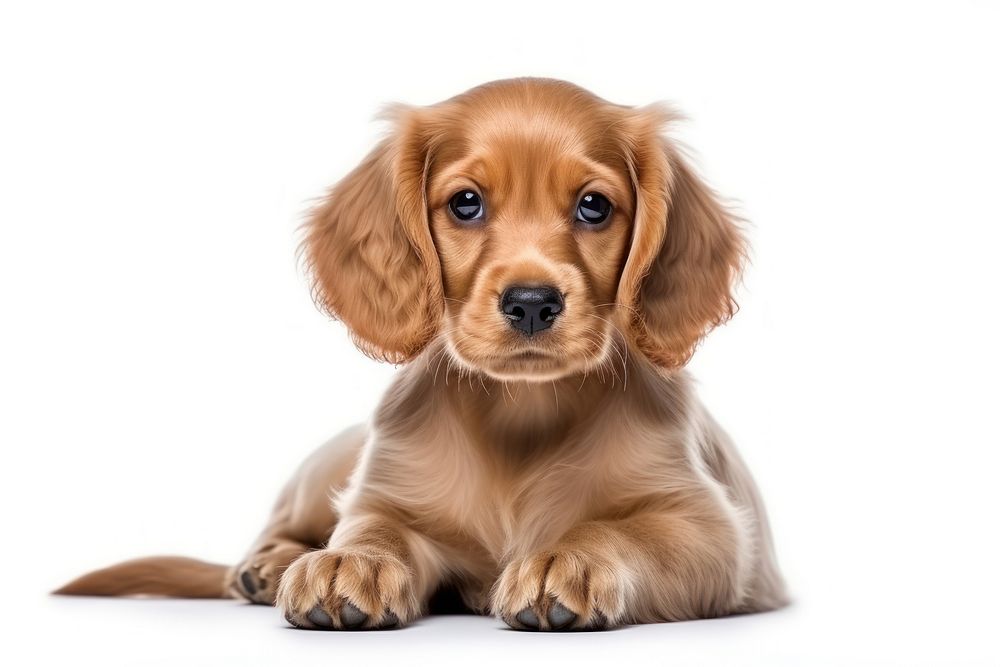 Puppy dog portrait spaniel. AI generated Image by rawpixel.