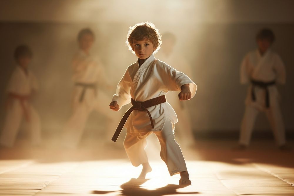 Karate sports child boy. AI generated Image by rawpixel.