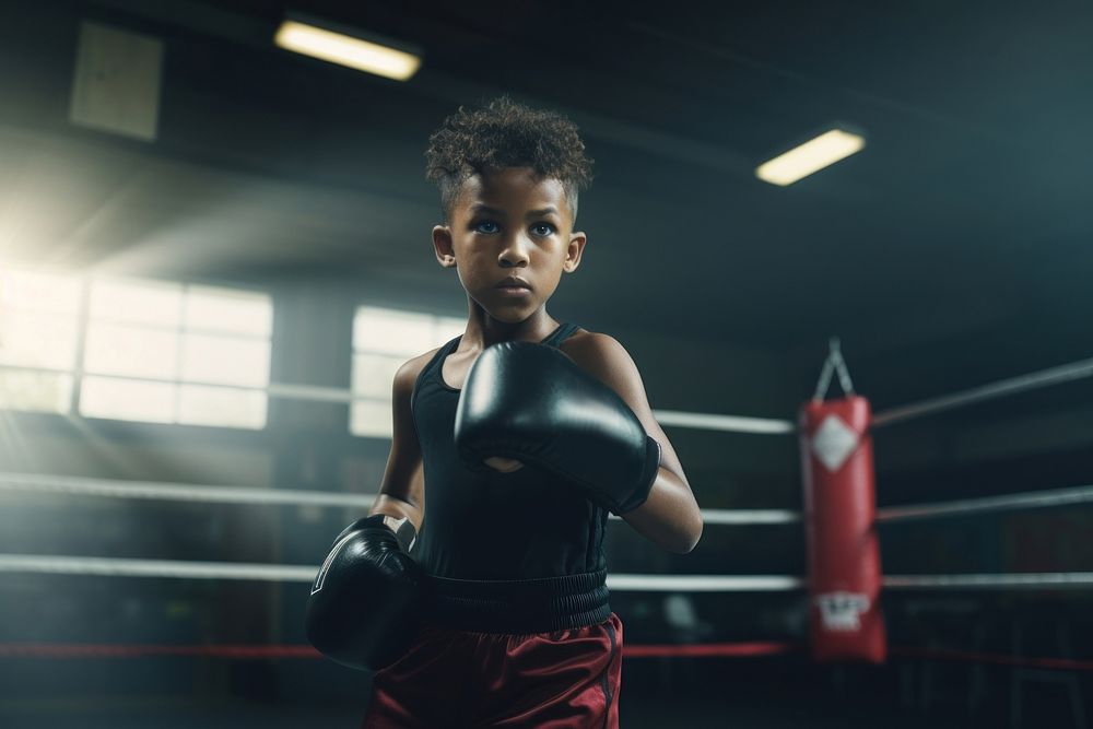 Boxing punching sports glove. 