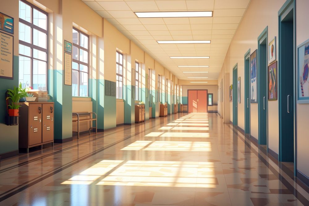 Architecture corridor building hallway.