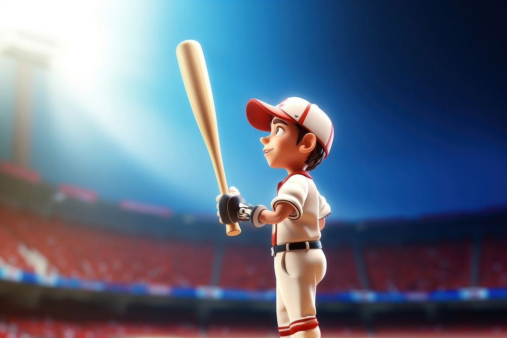 Baseball softball cartoon helmet. AI generated Image by rawpixel.