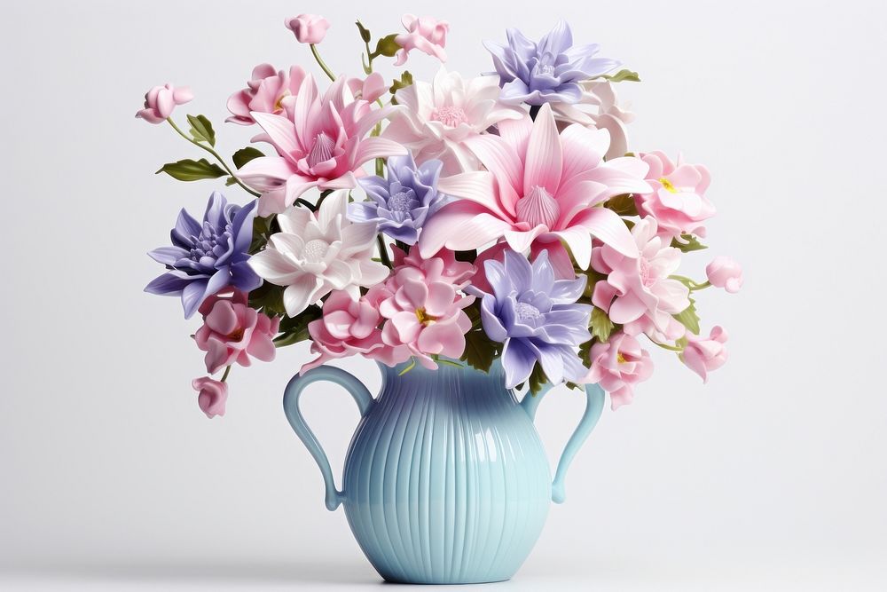 Vase blossom flower plant. AI generated Image by rawpixel.