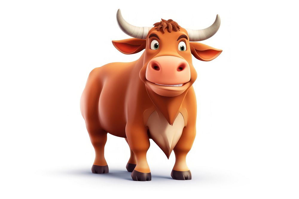 Livestock cartoon mammal cattle. AI generated Image by rawpixel.