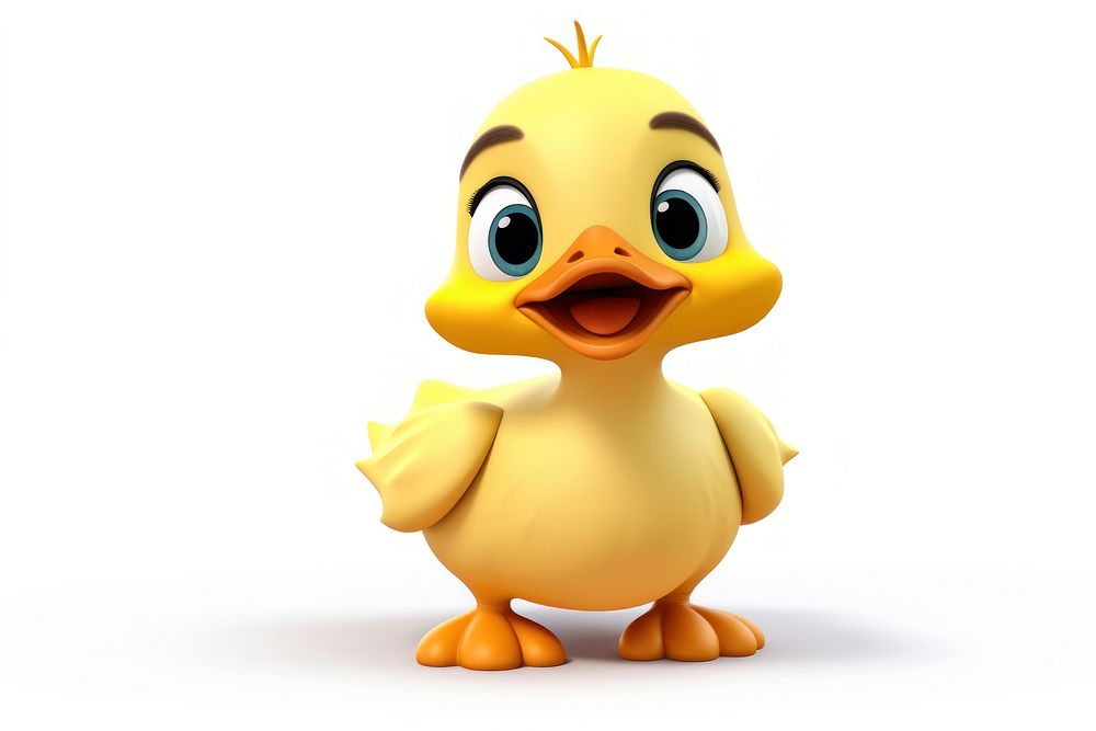 Duckling cartoon animal bird. AI generated Image by rawpixel.
