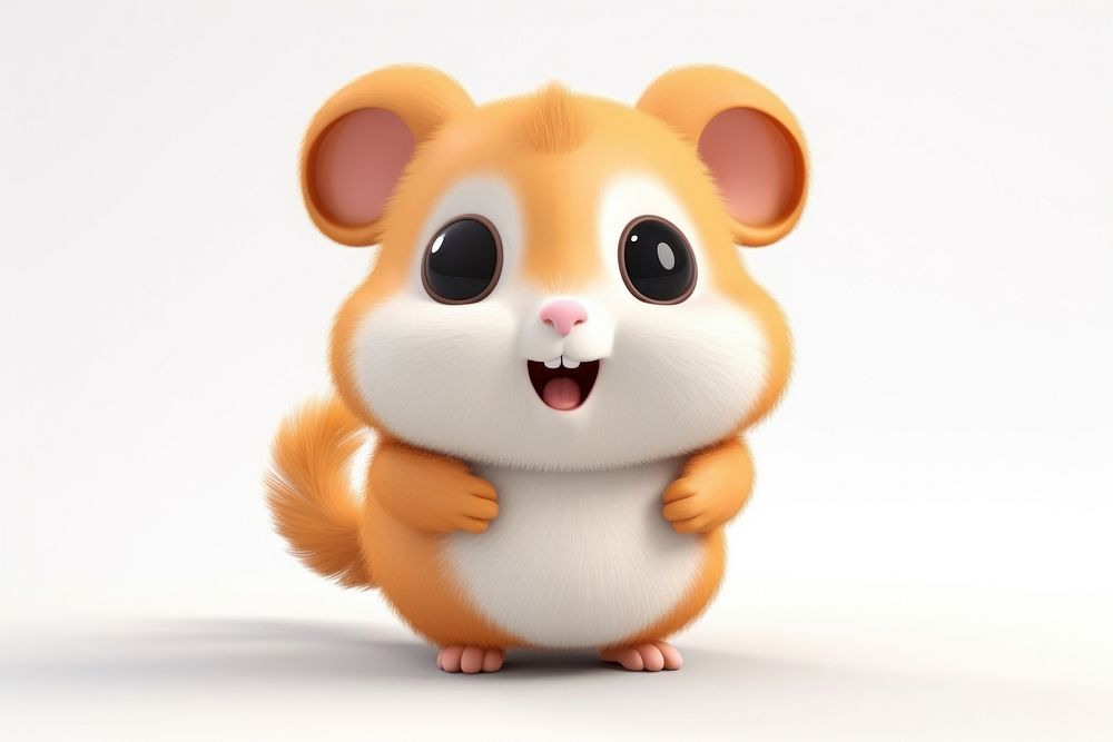 Hamster cartoon rodent animal. AI generated Image by rawpixel.