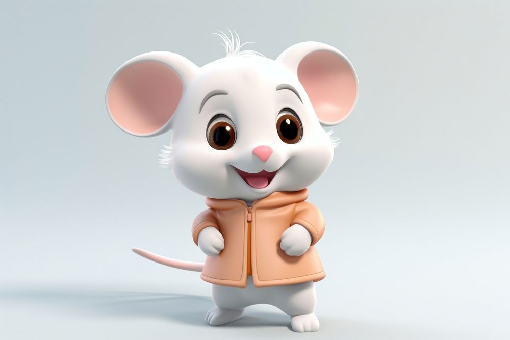 Cartoon mouse cute toy. AI generated Image by rawpixel.
