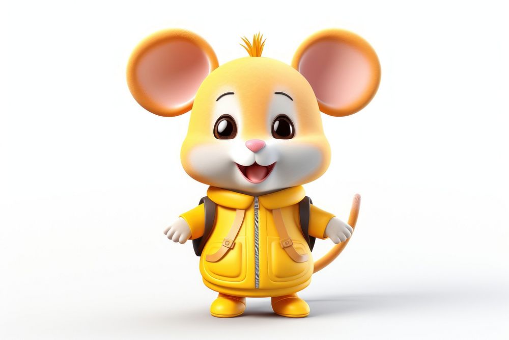 Figurine cartoon mouse cute. AI generated Image by rawpixel.