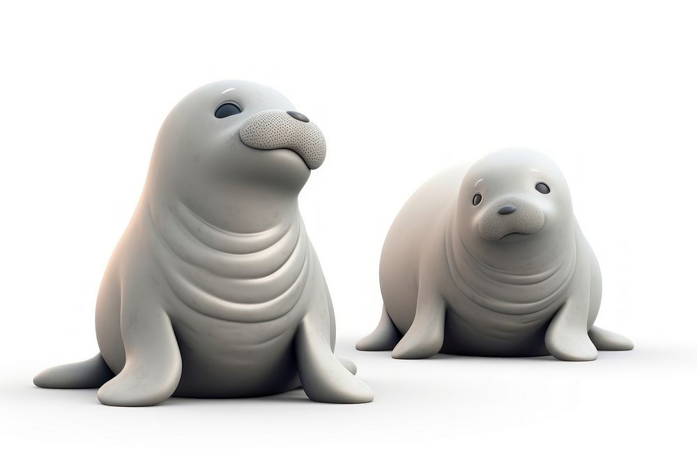 Seal wildlife cartoon animal. AI generated Image by rawpixel.