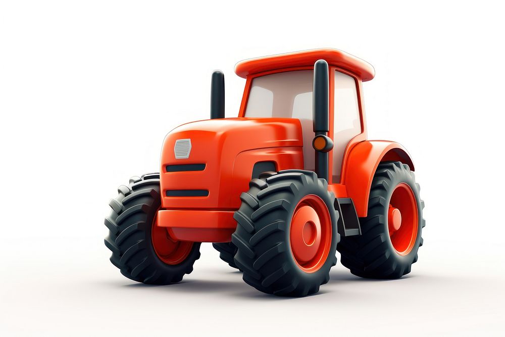 Tractor vehicle wheel white background. AI generated Image by rawpixel.