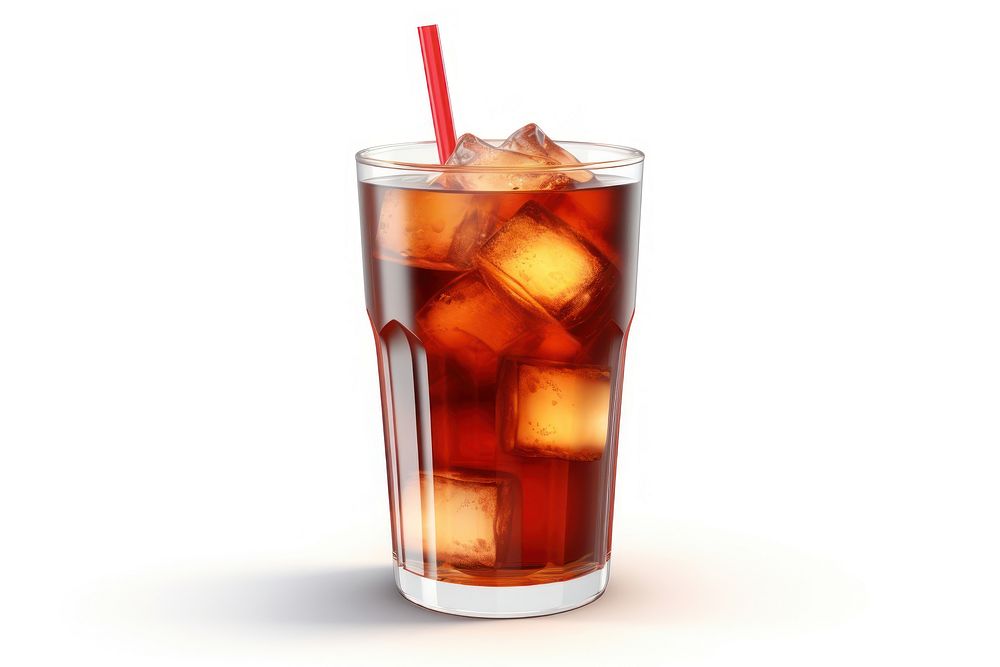 Cocktail drink glass cola. AI generated Image by rawpixel.