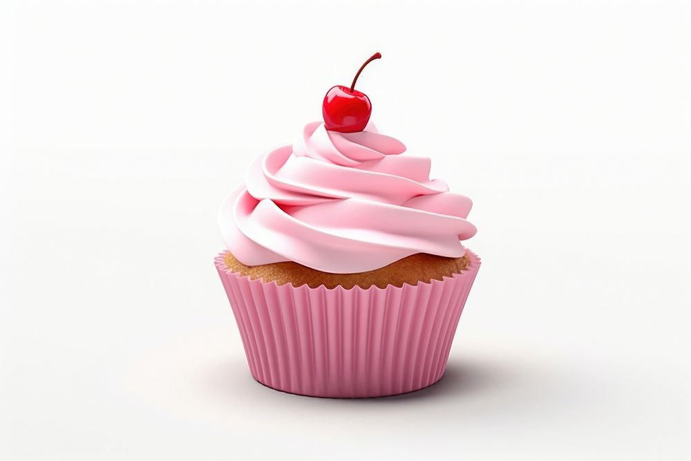 Cupcake dessert cream food. AI generated Image by rawpixel.