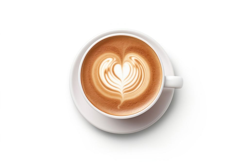 Latte art coffee drink cup mug. AI generated Image by rawpixel.