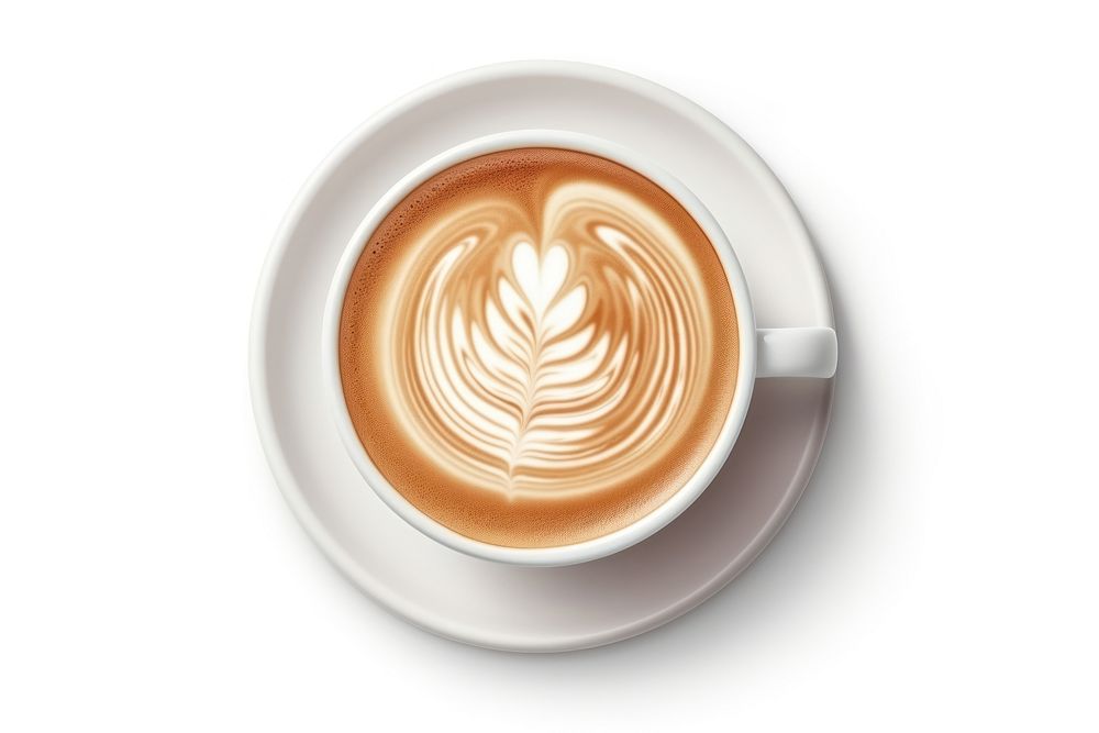 Latte art coffee drink cup mug. AI generated Image by rawpixel.