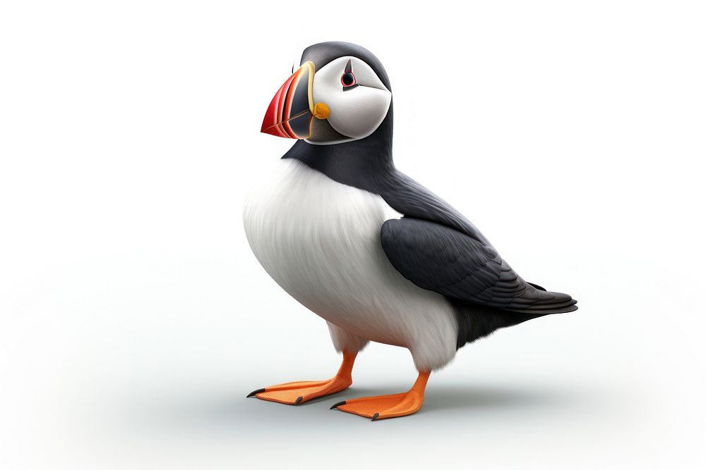 Puffin puffin animal bird. AI generated Image by rawpixel.