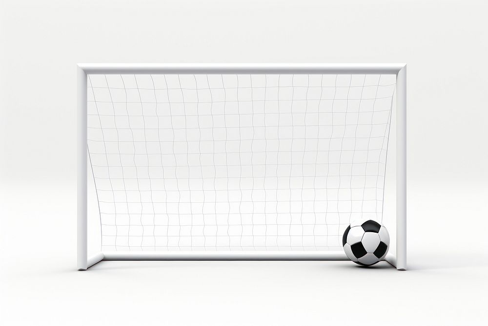 Soccer goal football sports white. AI generated Image by rawpixel.