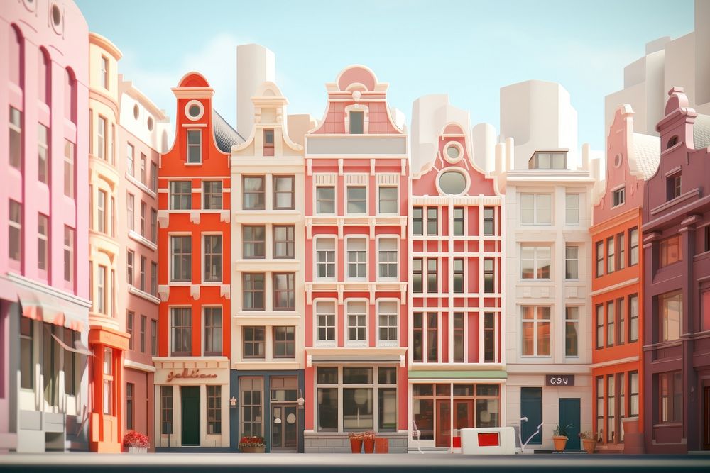 Architecture building street house. AI generated Image by rawpixel.